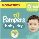 Pampers Baby Dry Windeln größe 6 | 148 Stück