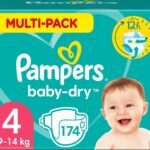 Pampers Baby Dry Windeln größe 4 | 174 Stück