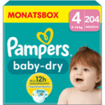 Pampers Baby Dry Windeln größe 4 | 204 Stück