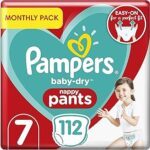 Pampers Baby Dry Windeln größe 7 |  Stück